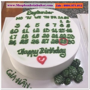 Bánh Sinh Nhật Cuốn Lịch - CL75